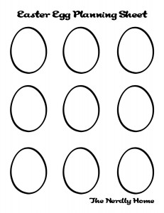 Egg Design Worksheet