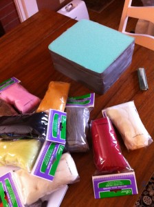 Needle felting supplies